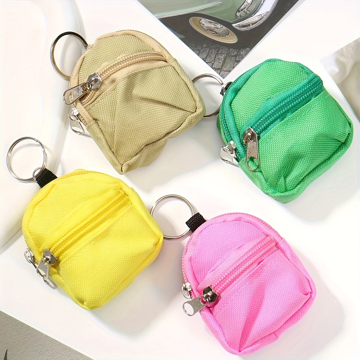 Mini Backpack Purse - 1pc Cute Mini Backpack Keychain Wallet,