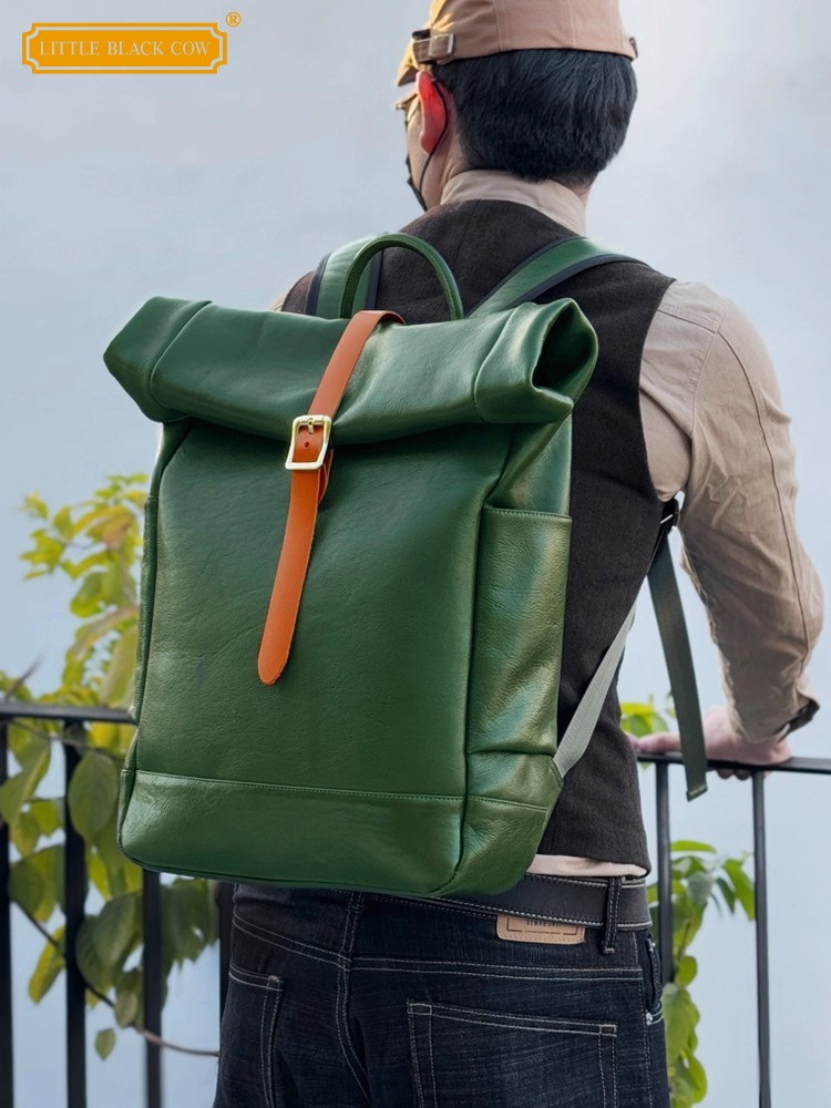 Large Capacity Mens Genuine Le - Leather Backpack Vintage 리뷰 및 가격