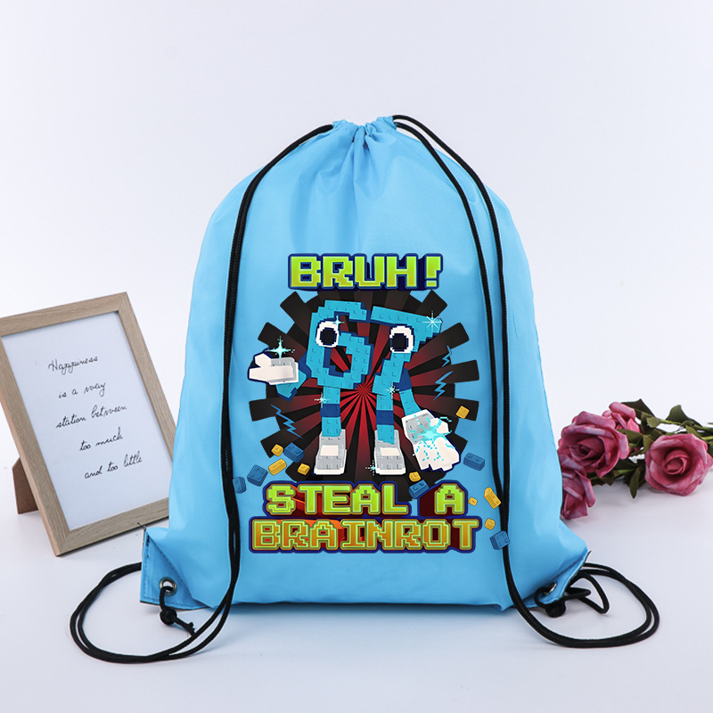 Steal A Brainrot 67 Six Seven  - Drawstring Gym Bag 리뷰 및 가격