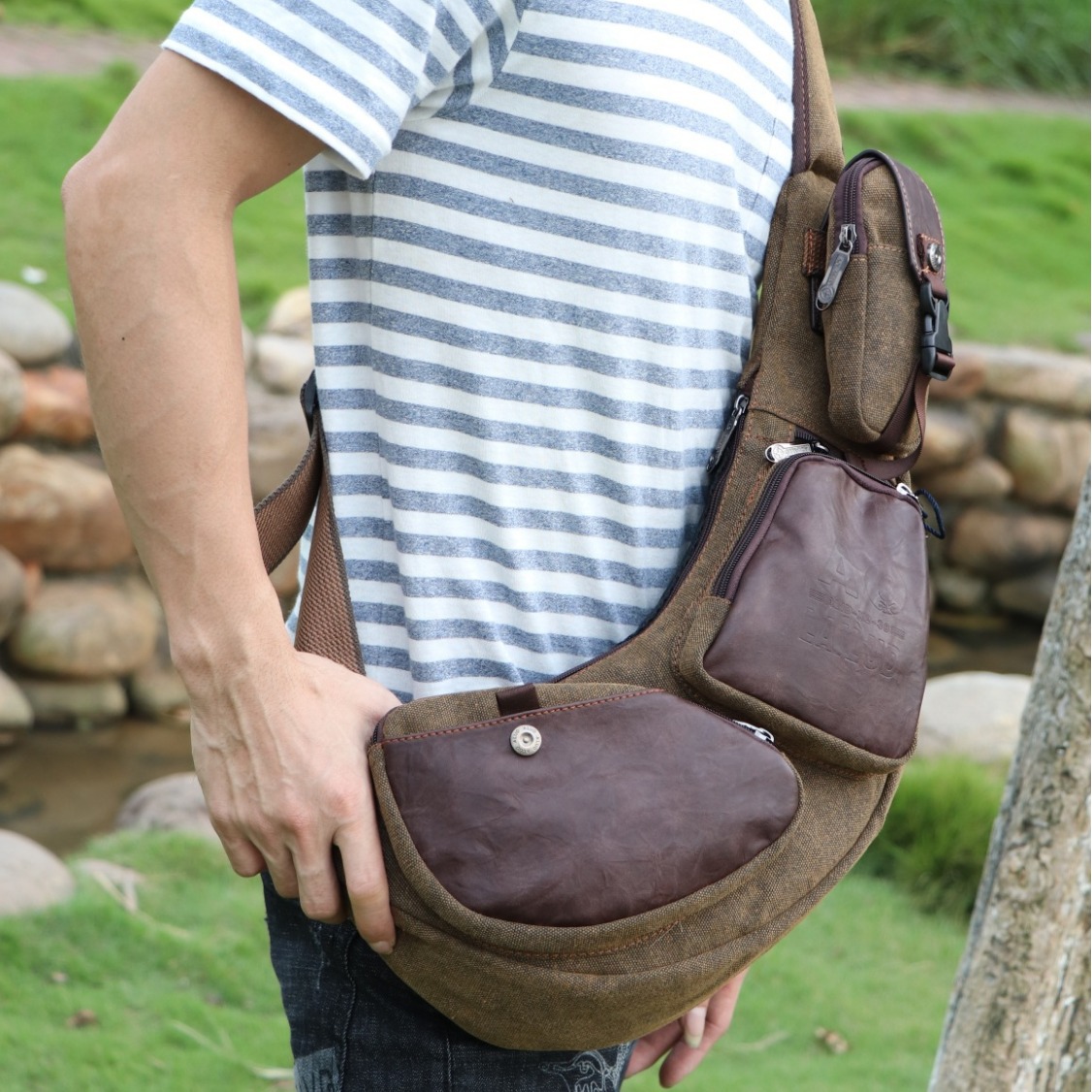 Men Cross Body Backpack Sling  - Sling Backpack Shoulder 리뷰 및 가격