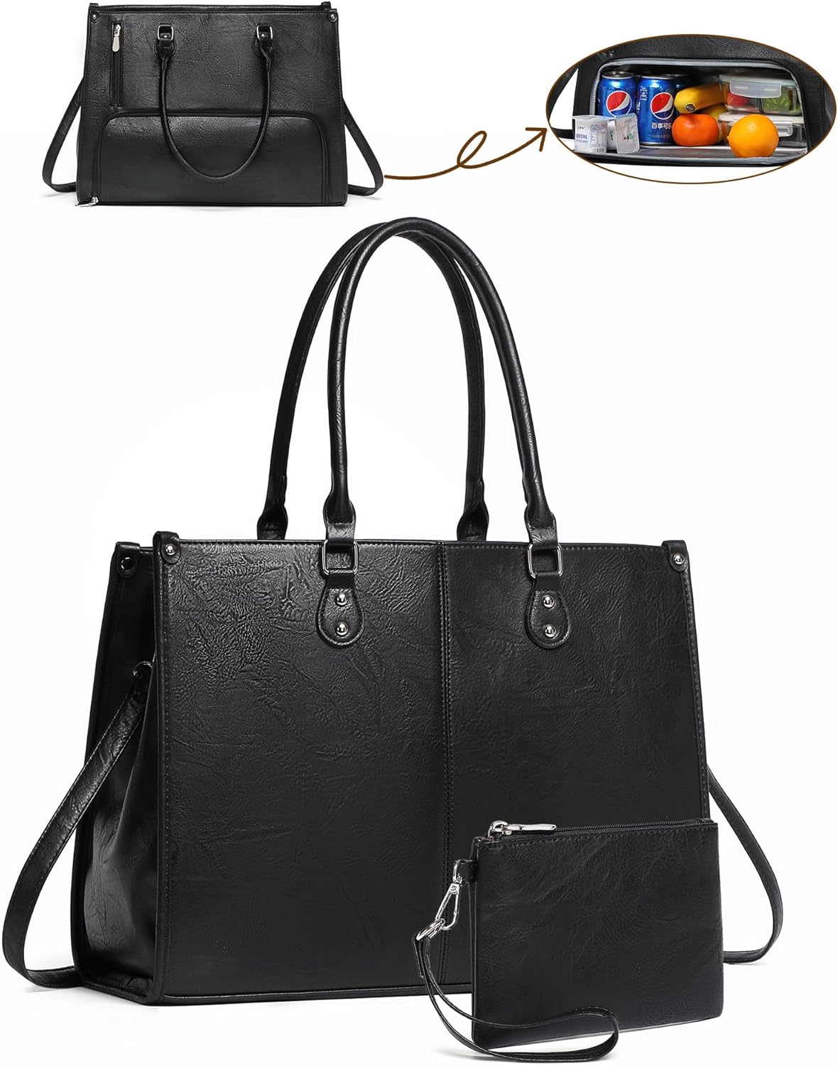 2 in 1 Laptop Tote Bag with In - Laptop Backpack 15.6 리뷰 및 가격