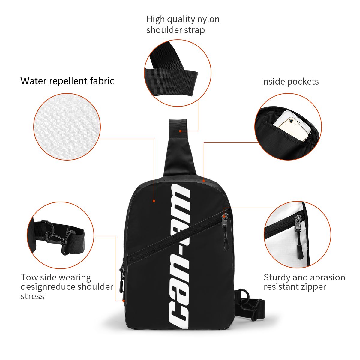 custom Motorcycle BRP Can-Am P - Sling Backpack Shoulder 리뷰 및 가격