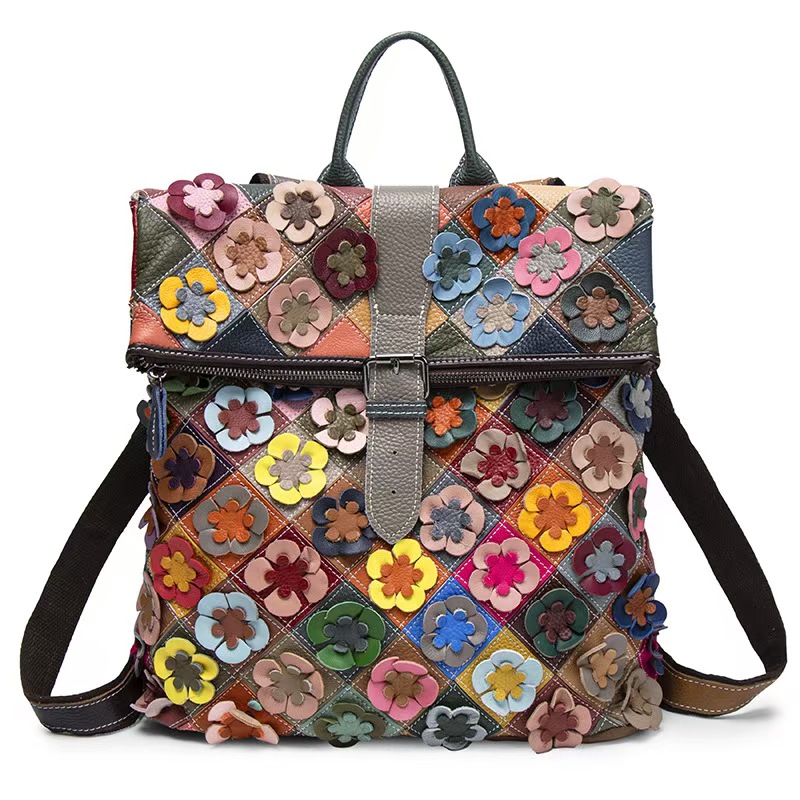 Vintage Women Genuine Leather  - Fashion Backpack Women 리뷰 및 가격