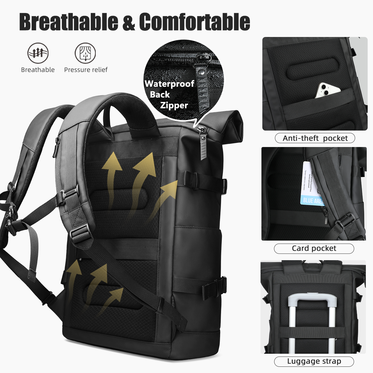 HK Expandable Travel Backpack  - Hiking Backpack Waterproof 리뷰 및 가격