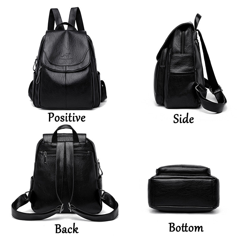 9 Color Women Soft Leather Bac - Leather Backpack Vintage 리뷰 및 가격