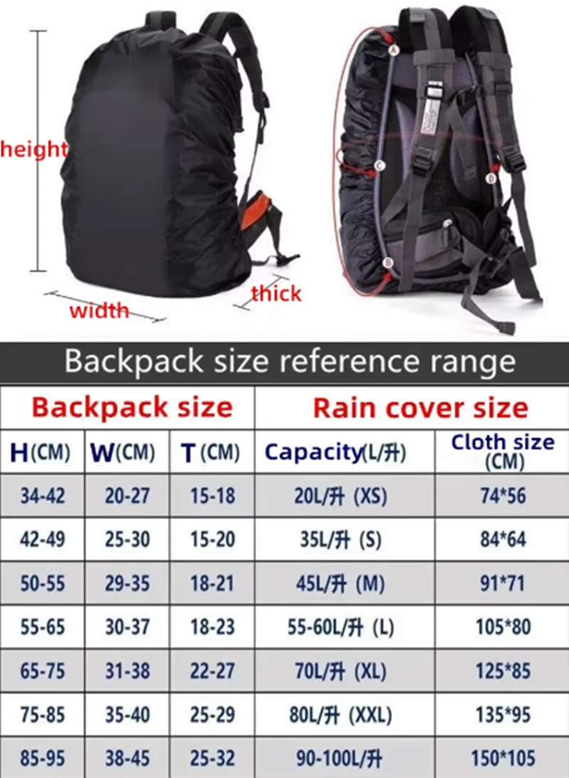 New Reflective Waterproof Back - Rain Cover Backpack 리뷰 및 가격