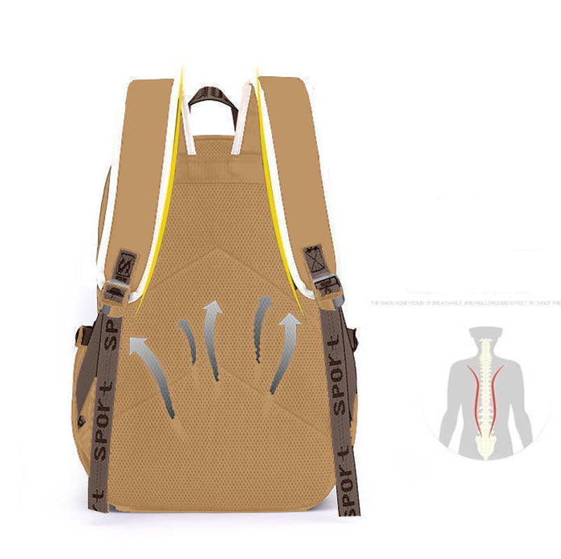 Kawaii Capybara Stylish Khaki  - School Backpack Teen 리뷰 및 가격