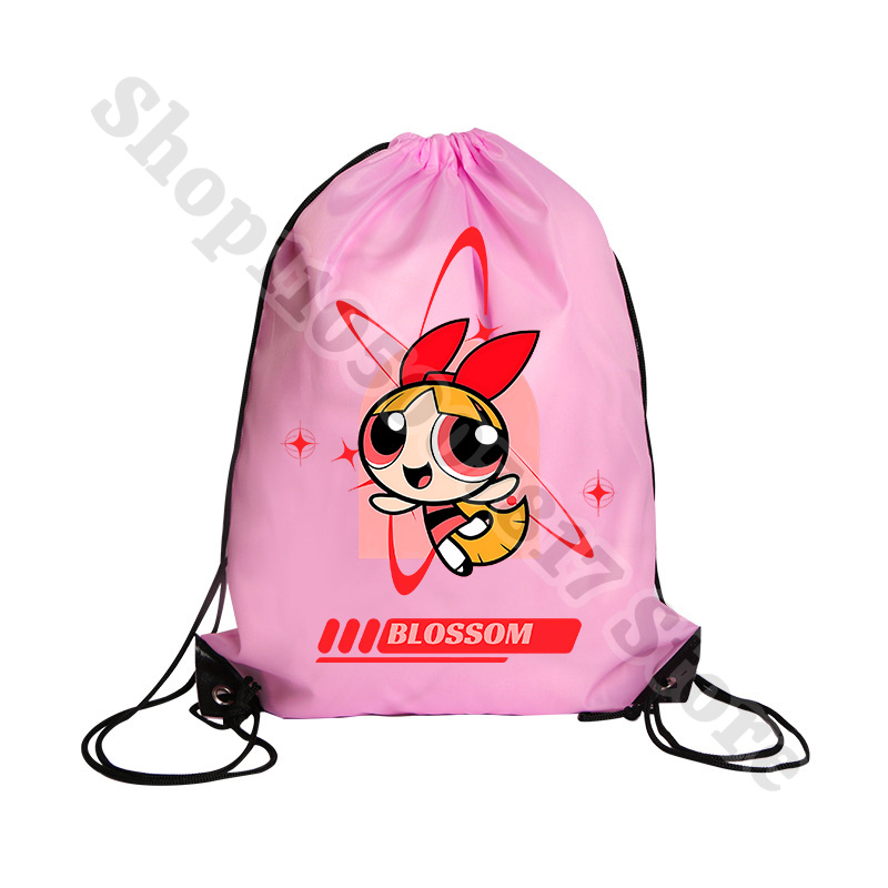 Kawaii The Powerpuffs Girls Ca - Drawstring Gym Bag 리뷰 및 가격
