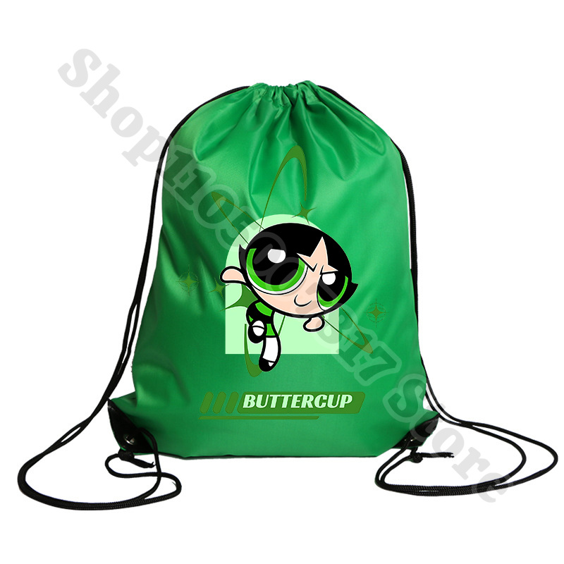 Kawaii The Powerpuffs Girls Ca - Drawstring Gym Bag 리뷰 및 가격