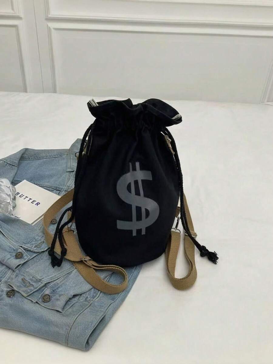 Black Canvas Drawstring Crossb - Canvas Backpack Casual 리뷰 및 가격