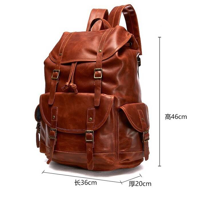 XZAN Men S Bags Fashion Europe - Leather Backpack Vintage 리뷰 및 가격