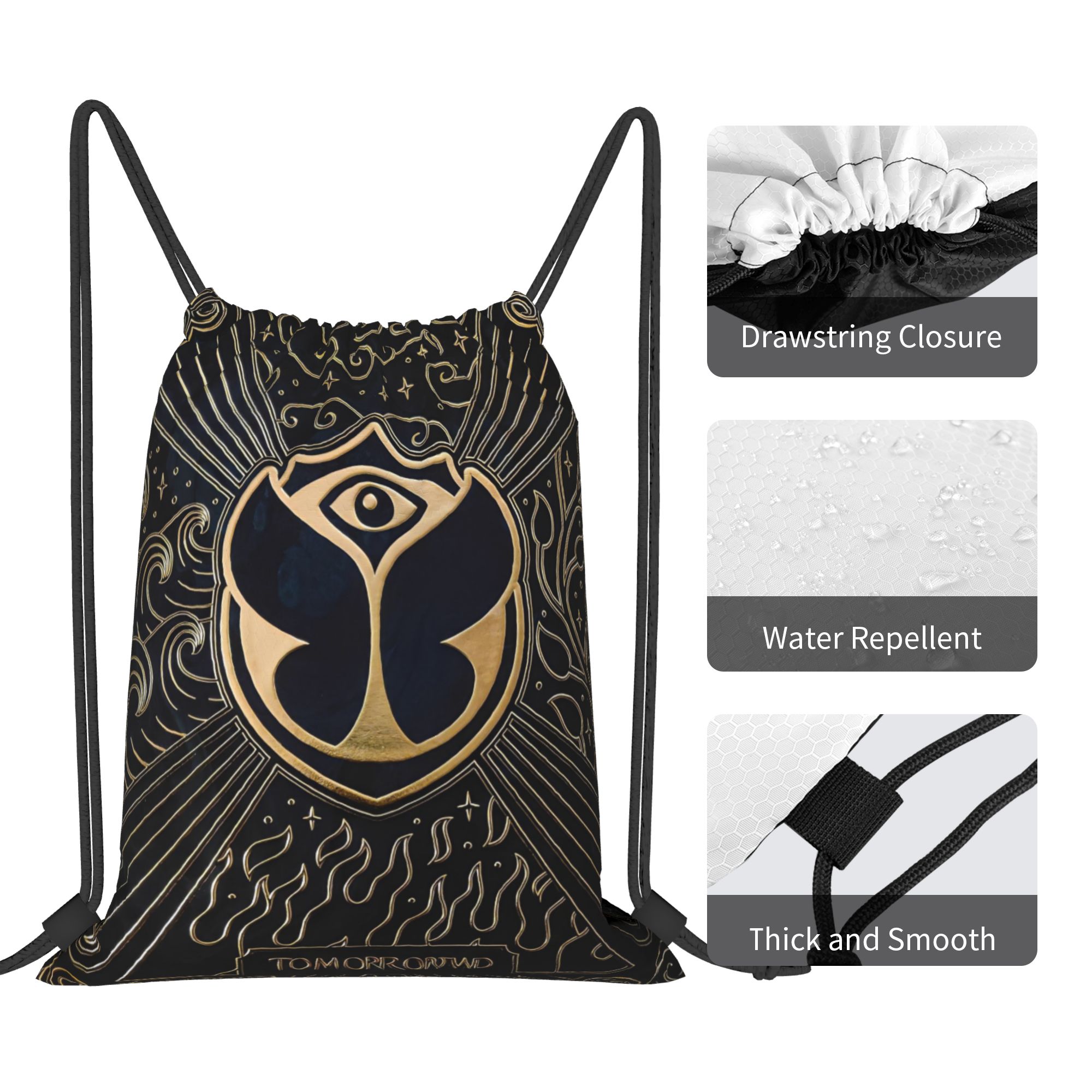 Tomorrowlands  Drawstring Back - Drawstring Gym Bag 리뷰 및 가격