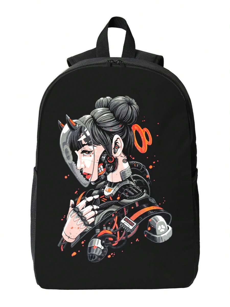 Cyberpunk Cyborg Girl Waterpro - Travel Backpack Anti Theft 리뷰 및 가격