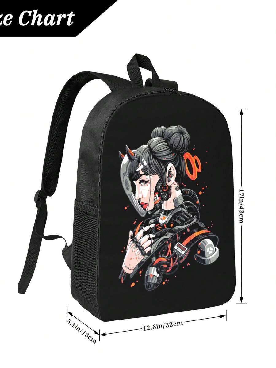 Cyberpunk Cyborg Girl Waterpro - Travel Backpack Anti Theft 리뷰 및 가격