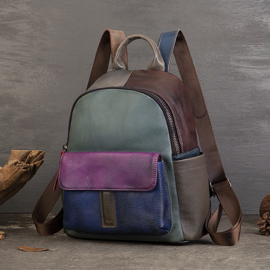【New Arrival】 Vintage Color Bl - Leather Backpack Vintage 리뷰 및 가격