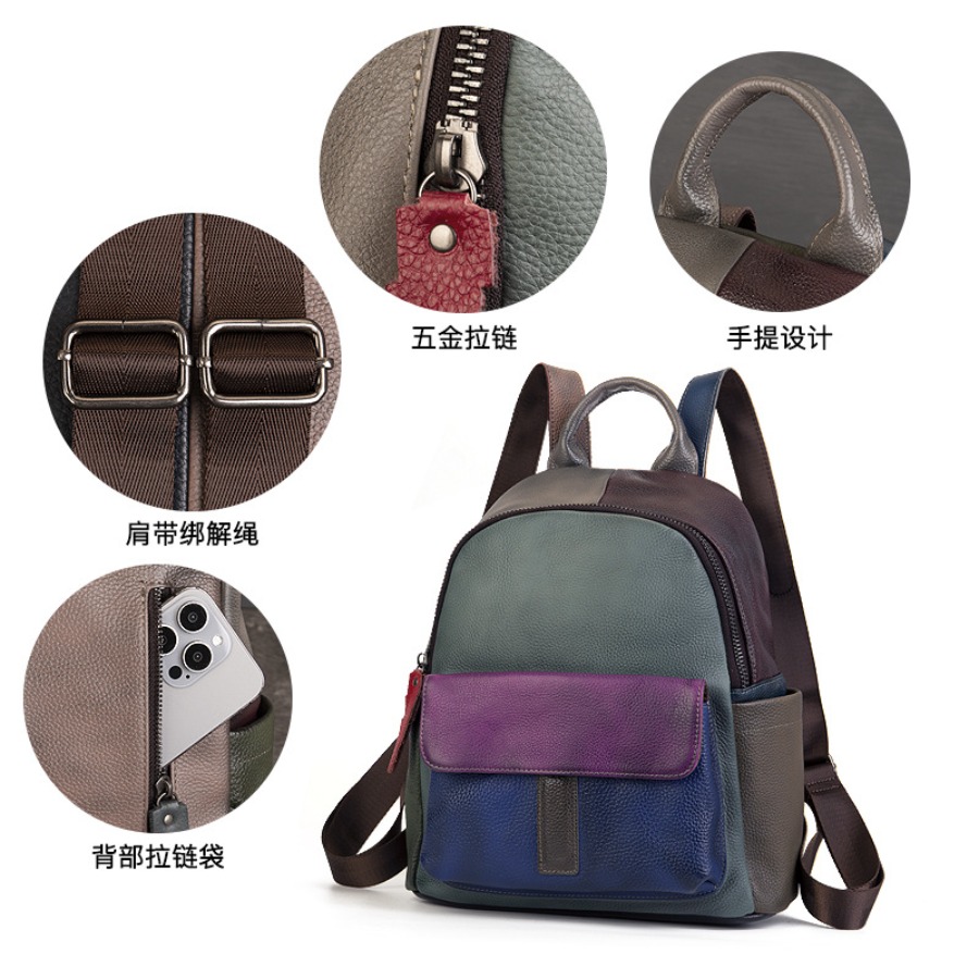 【New Arrival】 Vintage Color Bl - Leather Backpack Vintage 리뷰 및 가격
