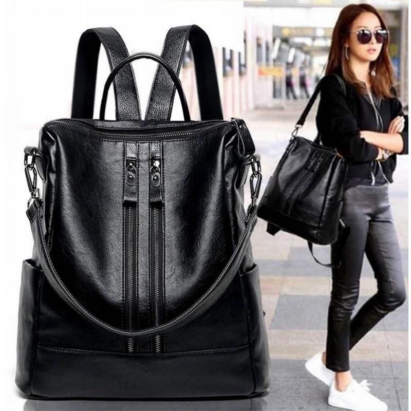Women Soft Leather Backpack Sc - Canvas Backpack Casual 리뷰 및 가격