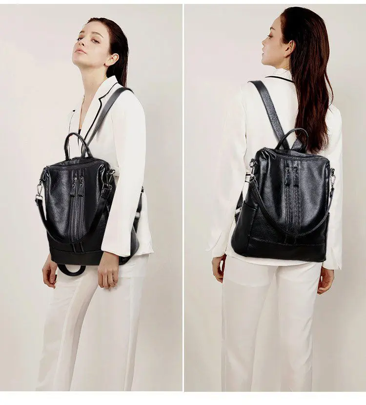 Women Soft Leather Backpack Sc - Canvas Backpack Casual 리뷰 및 가격