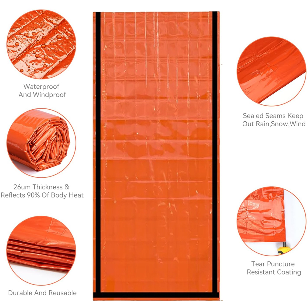 Emergency Sleeping Bag Surviva - Hiking Backpack Waterproof 리뷰 및 가격