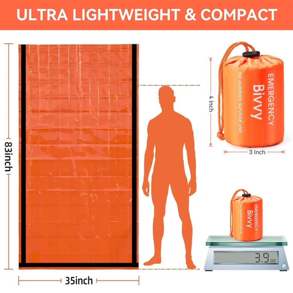Emergency Sleeping Bag Surviva - Hiking Backpack Waterproof 리뷰 및 가격