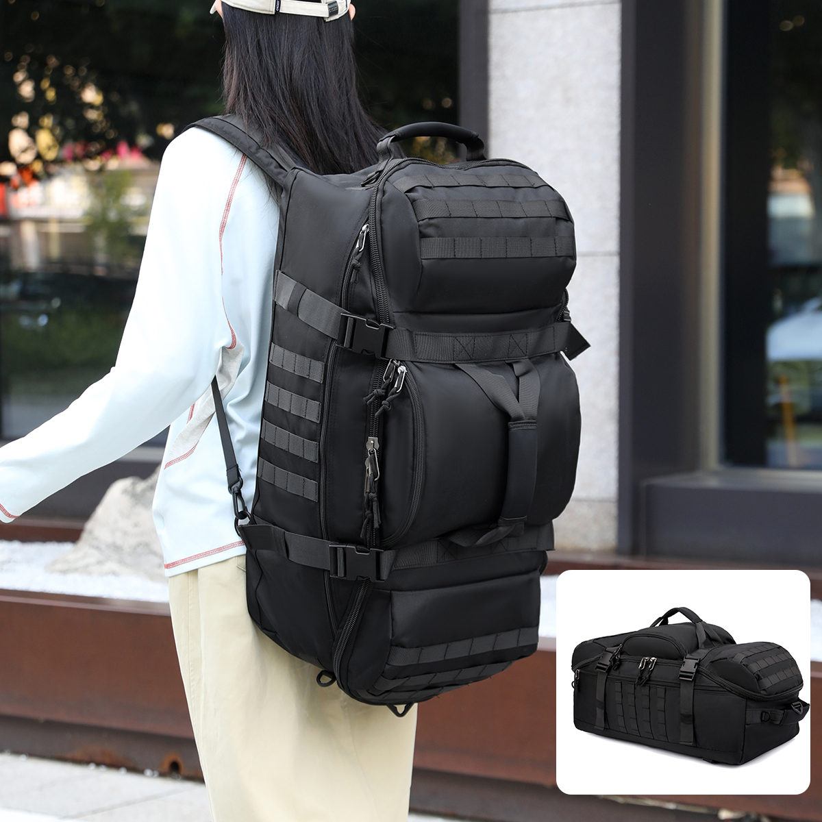Outdoor Mountaineering Bag 90L - Hiking Backpack Waterproof 리뷰 및 가격
