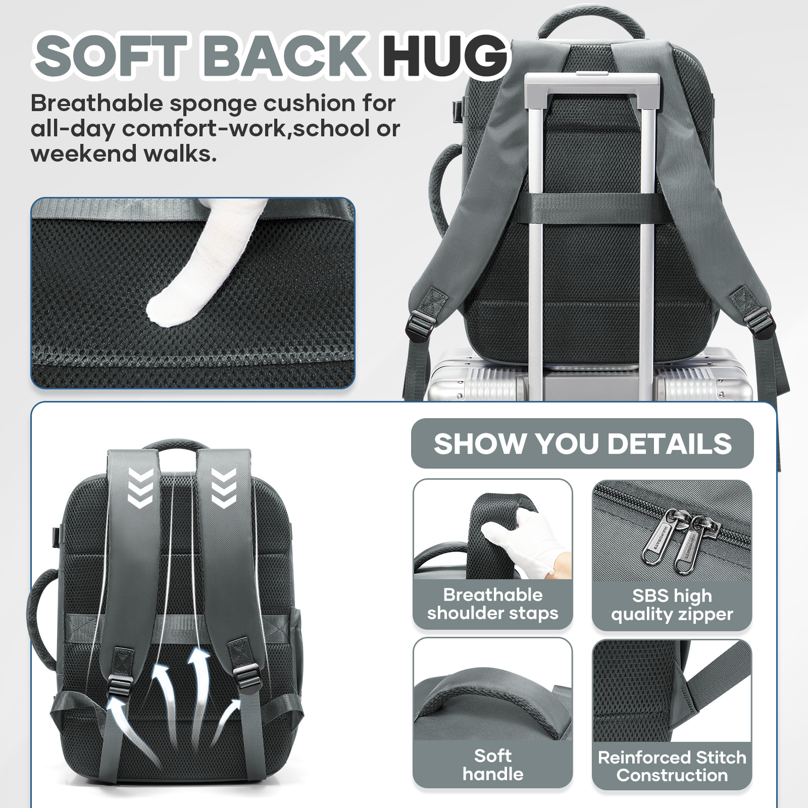 Ryanair Cabin Bags 40x30x20 Un - Canvas Backpack Casual 리뷰 및 가격
