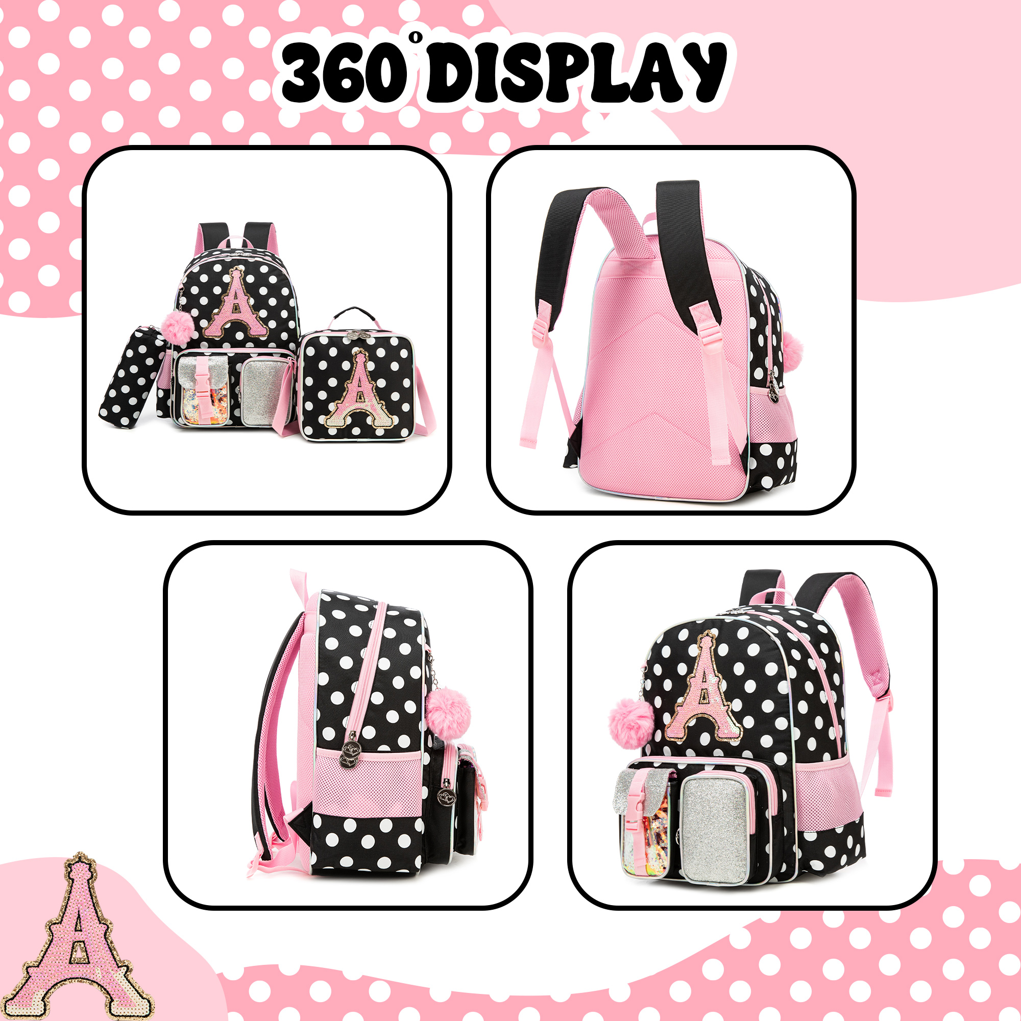 Backpack for Girls Letter Back - School Backpack Teen 리뷰 및 가격