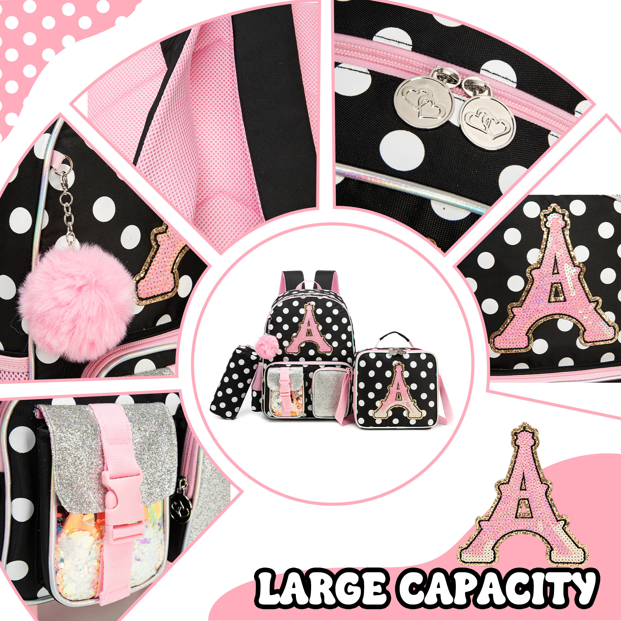Backpack for Girls Letter Back - School Backpack Teen 리뷰 및 가격