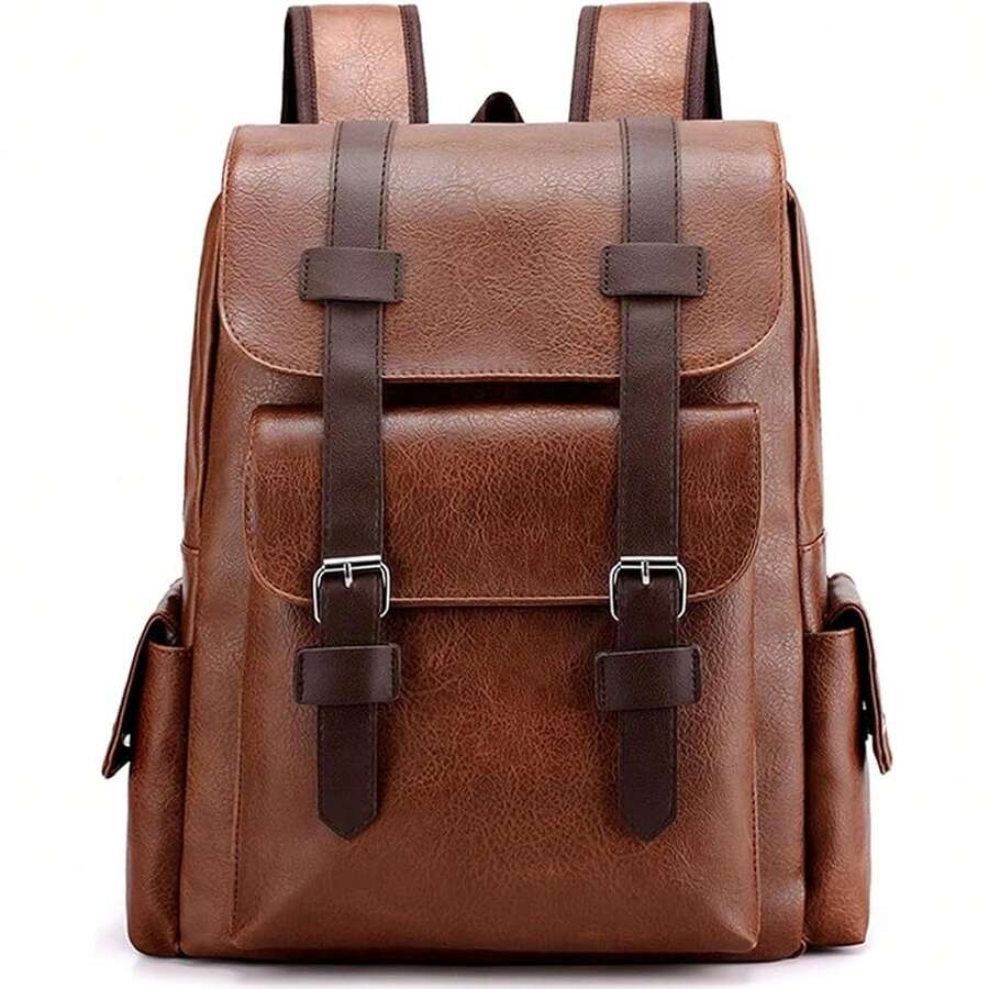 PU Leather Backpack For Men An - Laptop Backpack 15.6 리뷰 및 가격
