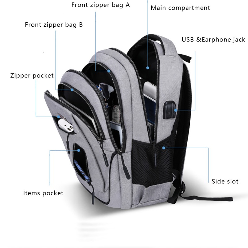 Large Capacity Backpack Men La - Laptop Backpack 15.6 리뷰 및 가격