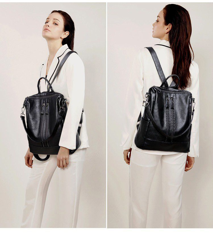 Women Soft Leather Backpack Sc - Canvas Backpack Casual 리뷰 및 가격