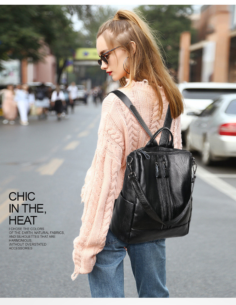 Women Soft Leather Backpack Sc - Canvas Backpack Casual 리뷰 및 가격