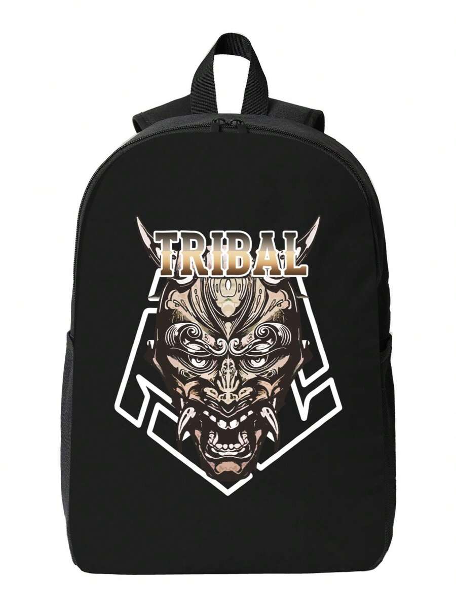 Tribal Demon Print Waterproof  - Travel Backpack Anti Theft 리뷰 및 가격