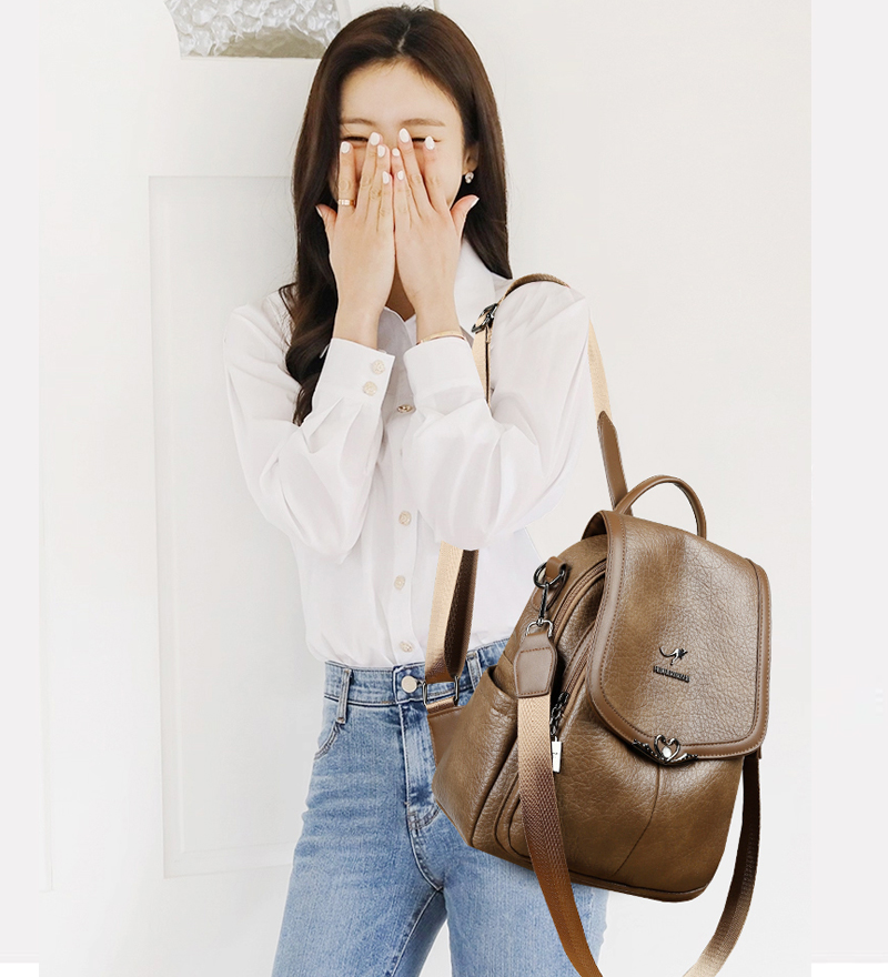 2026 new Ladies Bookbag Rucksa - Leather Backpack Vintage 리뷰 및 가격