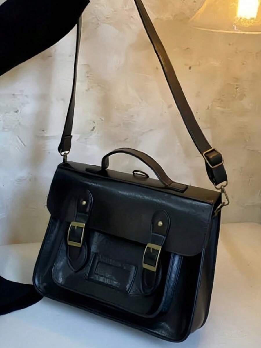 Retro British Style Satchel Ba - Leather Backpack Vintage 리뷰 및 가격