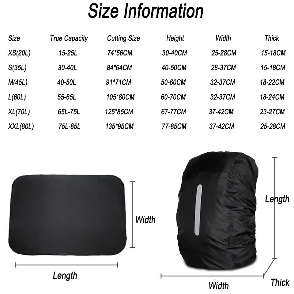 KoKossi 1Pcs 25-80L Backpack R - Rain Cover Backpack 리뷰 및 가격