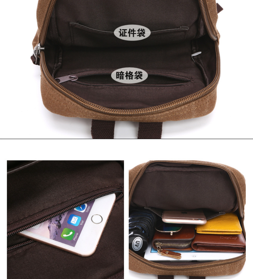 Men's Canvas Mini Backpack Men - Sling Backpack Shoulder 리뷰 및 가격