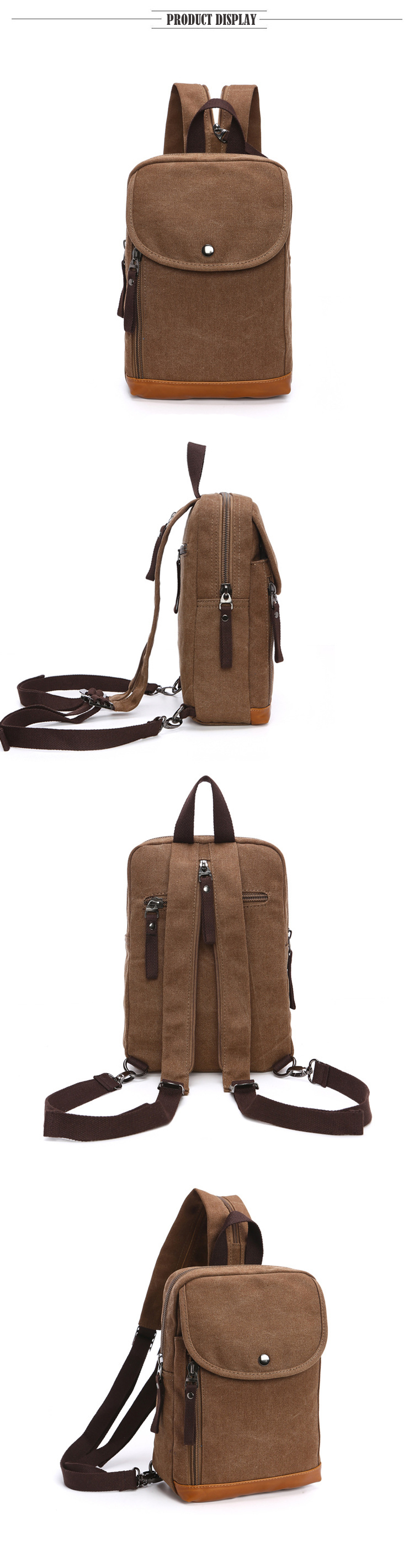 Men's Canvas Mini Backpack Men - Sling Backpack Shoulder 리뷰 및 가격