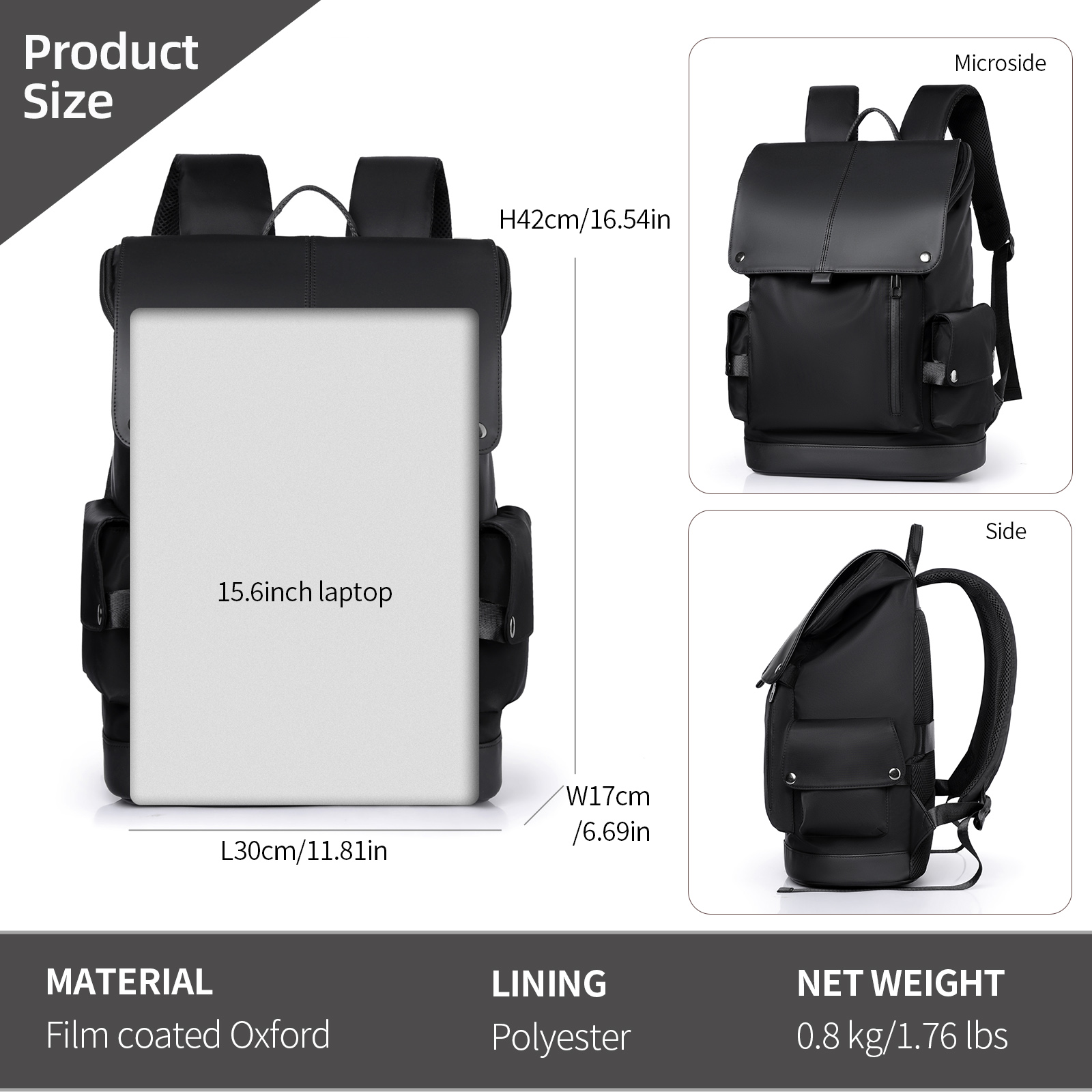 15.6in Laptop Backpack Oxford  - Hiking Backpack Waterproof 리뷰 및 가격