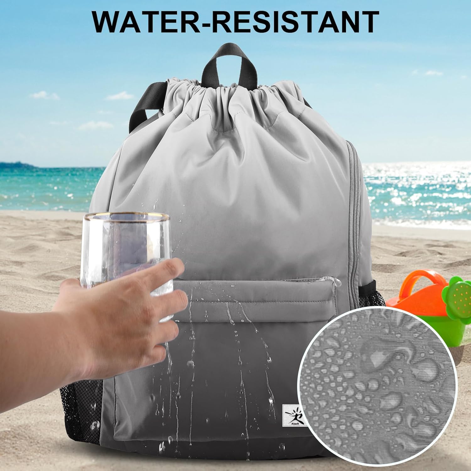Drawstring Backpack with Mesh  - Drawstring Gym Bag 리뷰 및 가격
