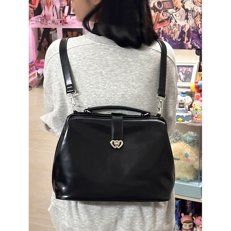 Vintage Black Y2k Mochila Wome - Leather Backpack Vintage 리뷰 및 가격