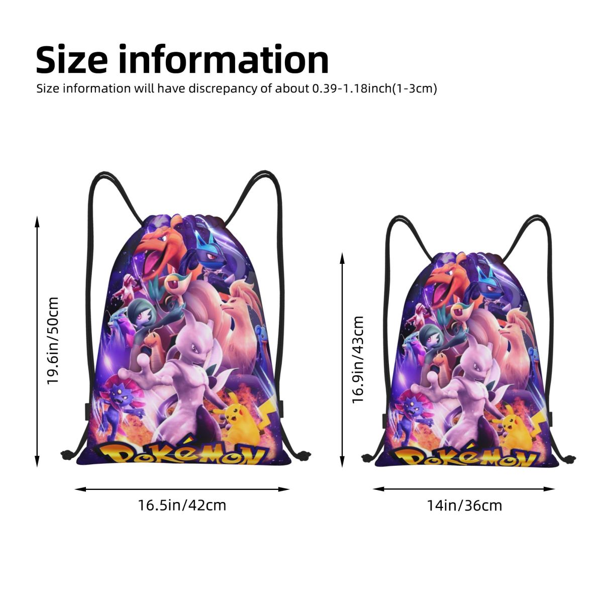 Cute Cartoon Manga Poke-Mon Ba - Drawstring Gym Bag 리뷰 및 가격