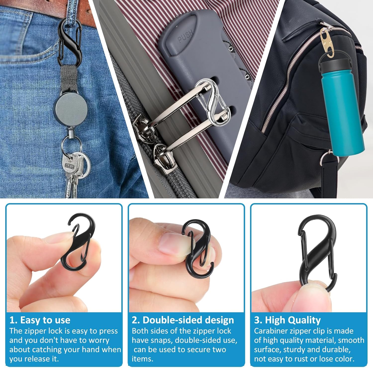 Lock Combo, Total 21PCS Clips  - Backpack Lock Combo 리뷰 및 가격
