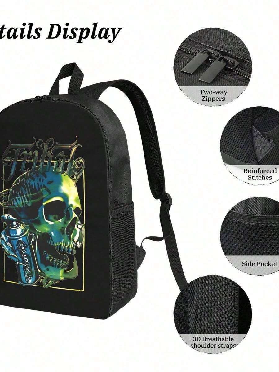 Graffiti Skull Waterproof Back - Travel Backpack Anti Theft 리뷰 및 가격