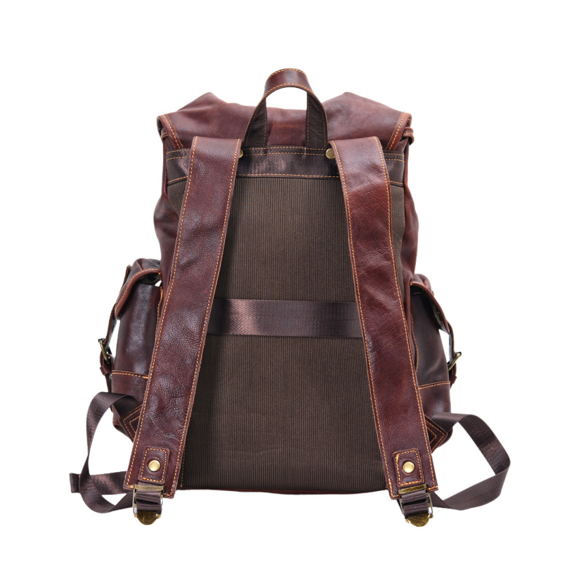 European and American vintage  - Leather Backpack Vintage 리뷰 및 가격