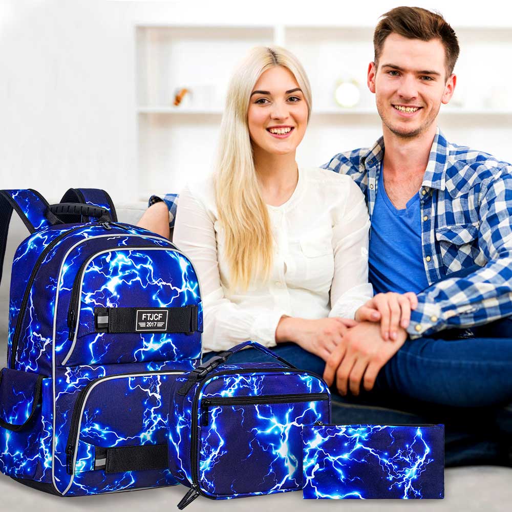 3PCS Lightning boys Backpack,  - School Backpack Teen 리뷰 및 가격