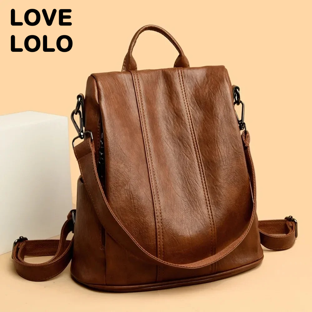 NEW Anti-theft Laptop Backpack - Leather Backpack Vintage 리뷰 및 가격