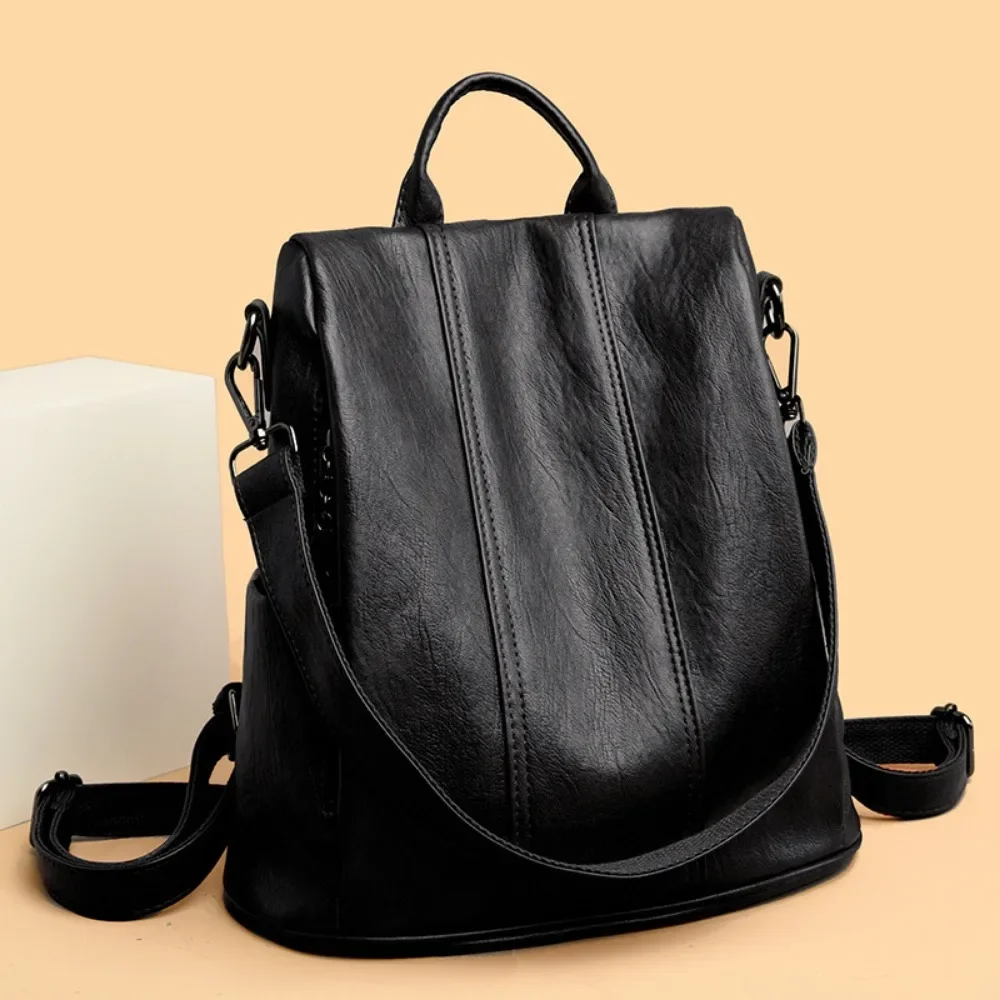 NEW Anti-theft Laptop Backpack - Leather Backpack Vintage 리뷰 및 가격