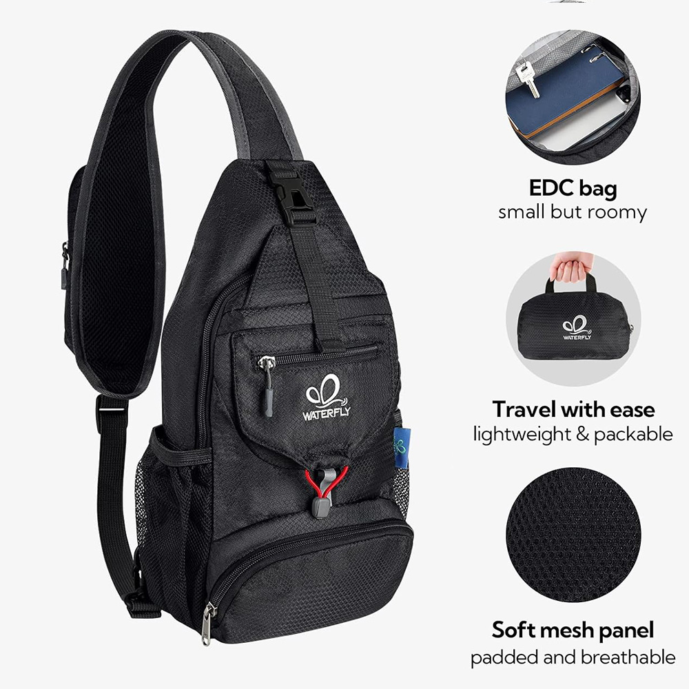 WATERFLY Chest Bag Shoulder Sm - Sling Backpack Shoulder 리뷰 및 가격