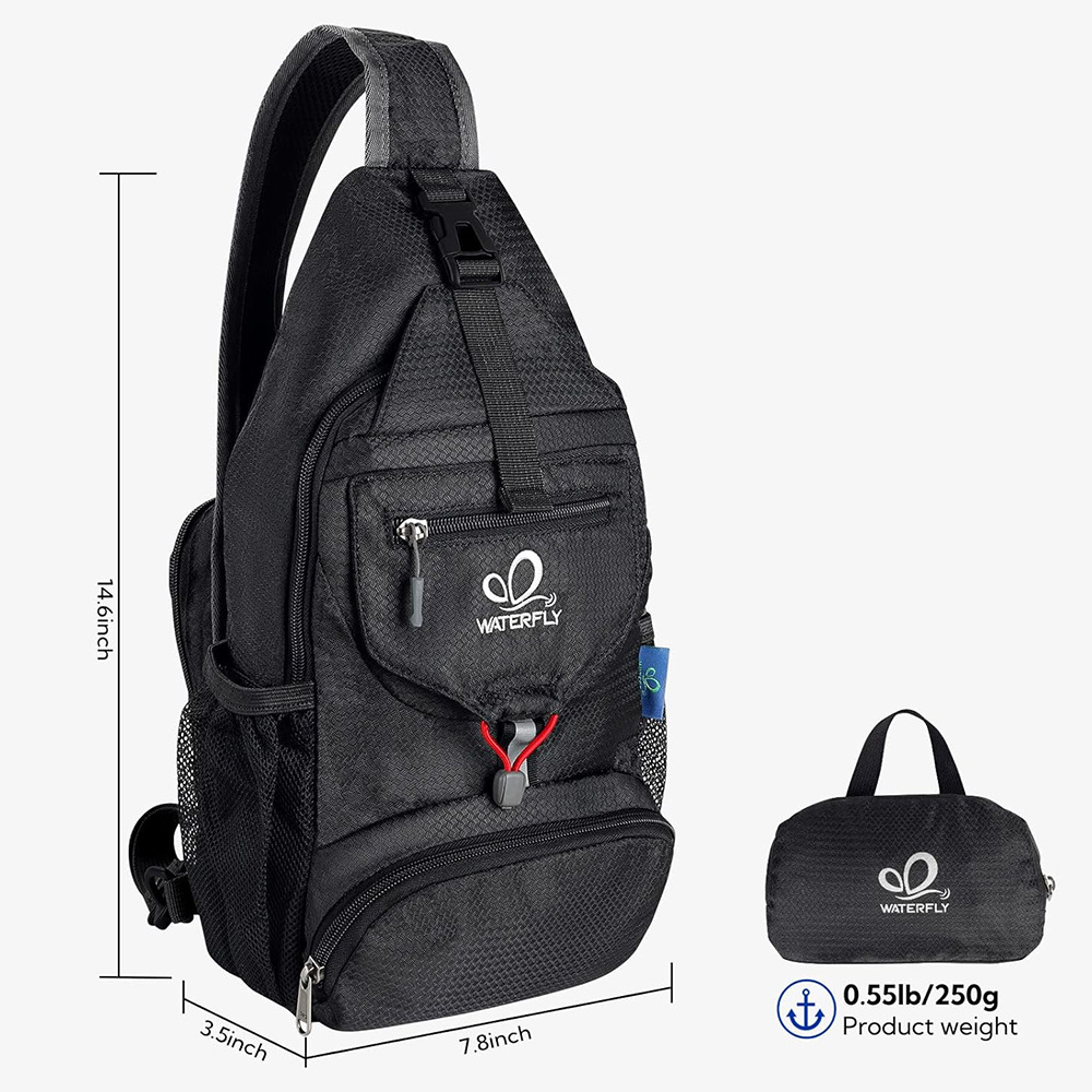 WATERFLY Chest Bag Shoulder Sm - Sling Backpack Shoulder 리뷰 및 가격